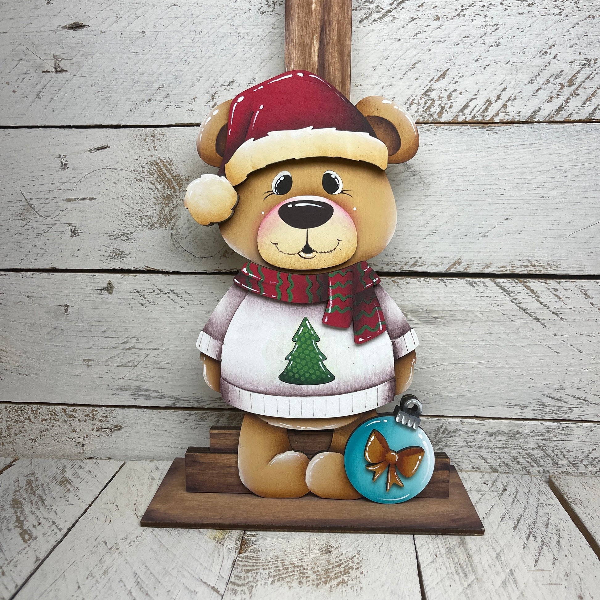 Orso natalizio per casetta uccellini intercambiabile Out of the Wood