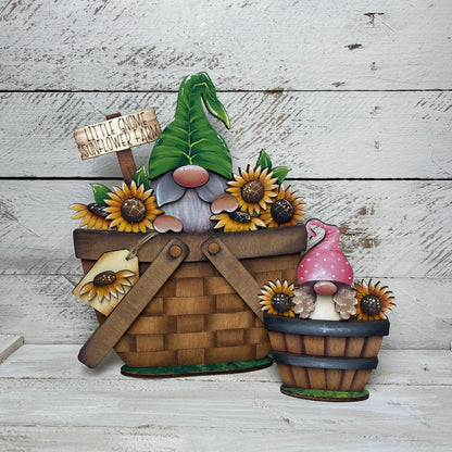 Pannello intercambiabile con gnomo e girasoli Out of the Wood