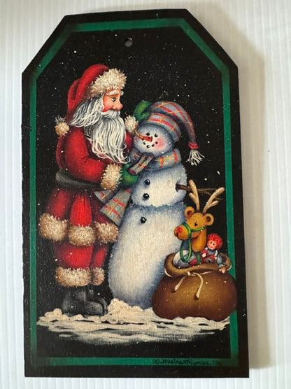 SAGOMA  -pattern - “Merry Christmas frosty” by Maxine Thomas Out of the Wood