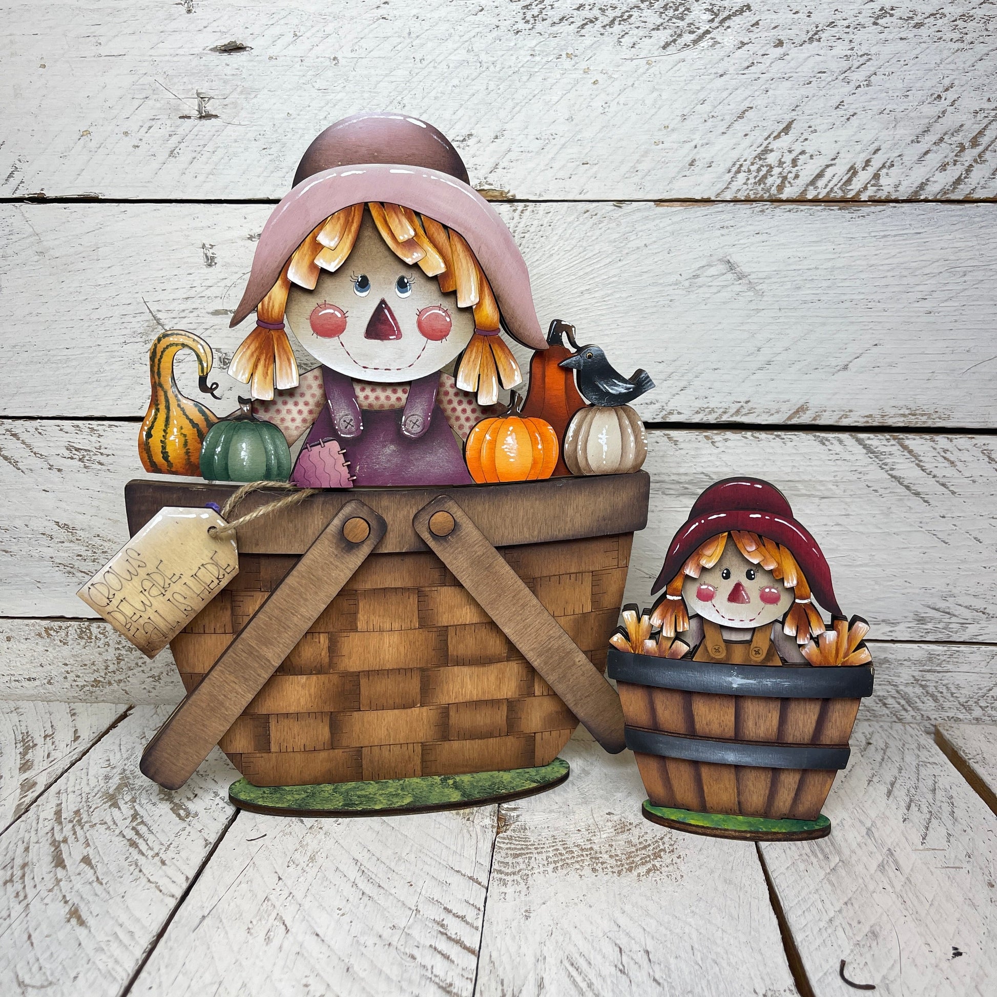 Pannello spaventapasseri  autunno per cesto intercambiabile Out of the Wood