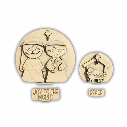 (Copia) Sagoma nativita per Snow globe intercambiabile Out of the Wood