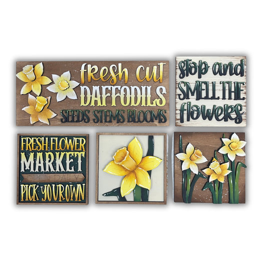 Set Narciso  inserto quadrati grandi 10x10 Out of the Wood