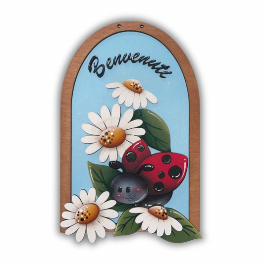 Targa coccinella Benvenuti Out of the Wood