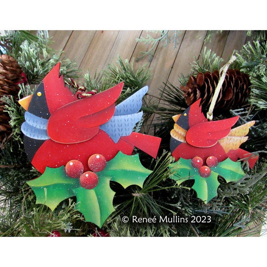 Sagoma Winter cardinal ornaments Out of the Wood
