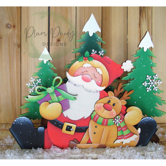 Christmas cheer Santa e Rudy Out of the Wood