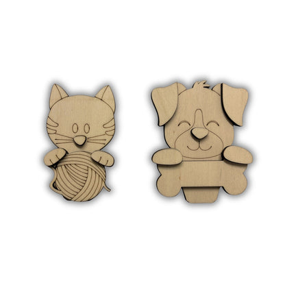 Segnaposto cane gatto Out of the Wood