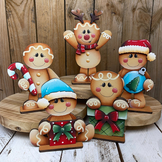 Set  ginger natalizi con piedistallo Out of the Wood