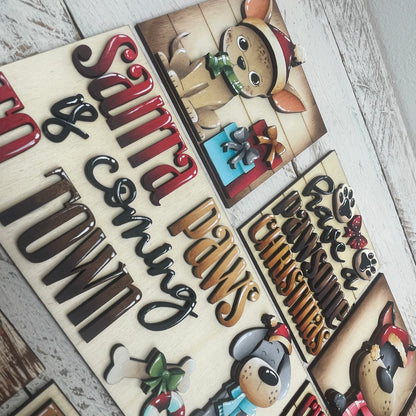 Set cani inserto quadrati grandi 10x10 Out of the Wood