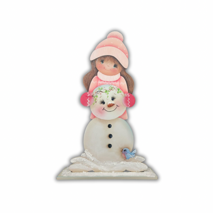 Bimba con pupazzo di neve Out of the Wood