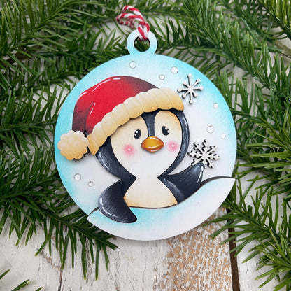 Ornament pinguino Out of the Wood