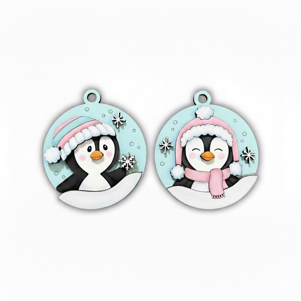 Ornament pinguino Out of the Wood