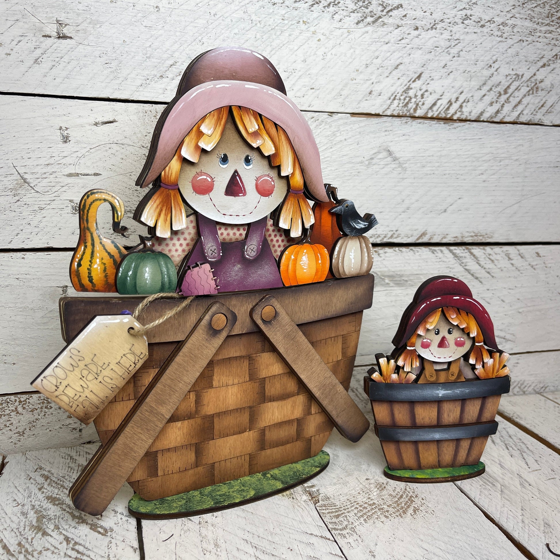 Pannello spaventapasseri  autunno per cesto intercambiabile Out of the Wood
