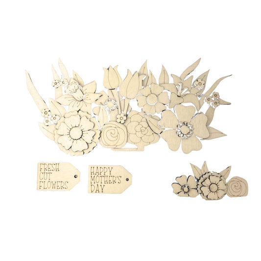 Pannello intercambiabile con fiori misti Out of the Wood