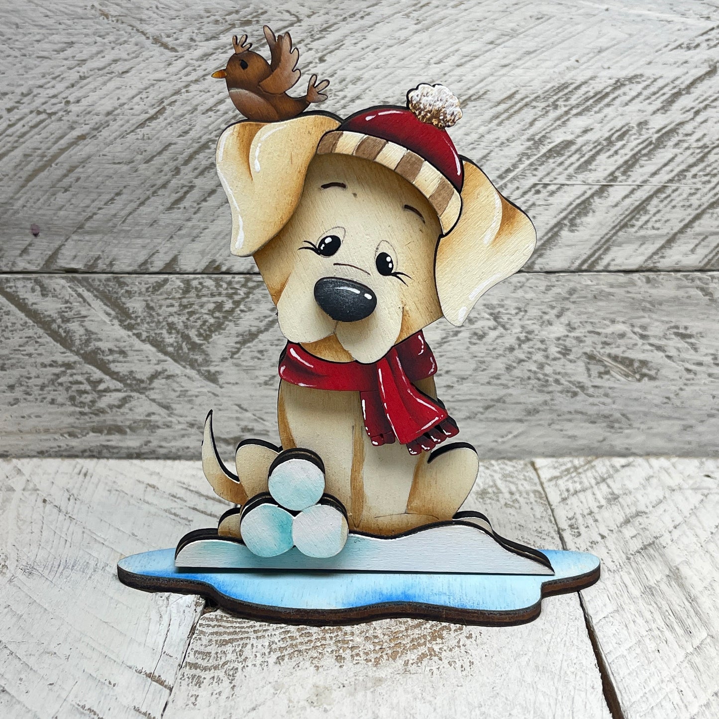 Dog Christmas piedistallo Out of the Wood