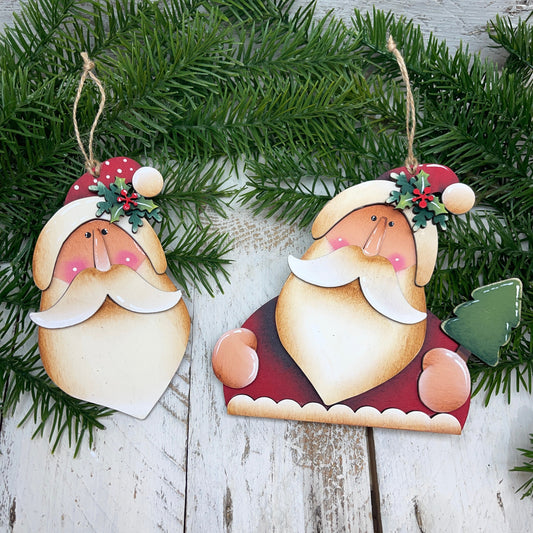 Primitive Christmas  santa Out of the Wood