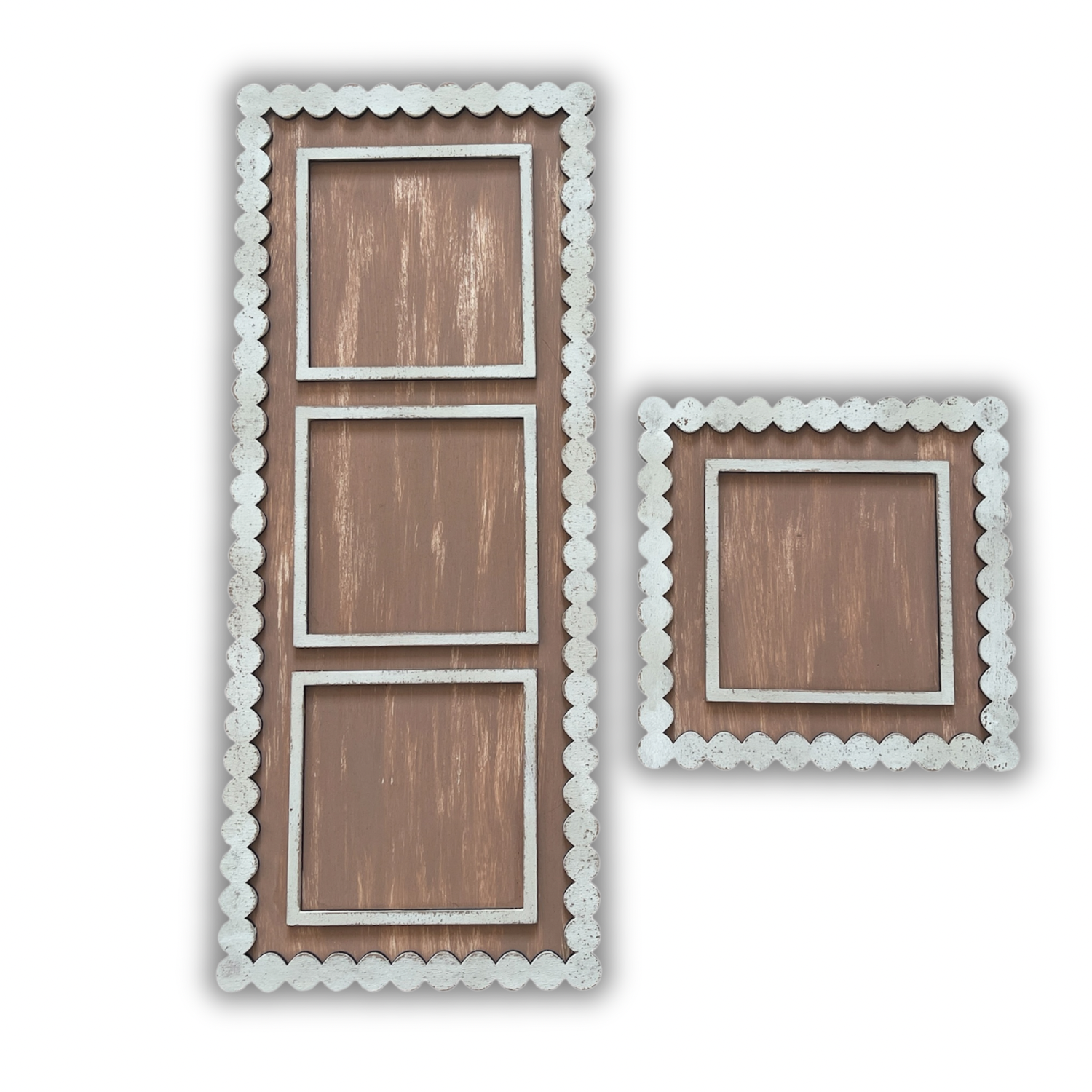 Cornice a tondi per inserti quadrati grandi 10x10cm Out of the Wood