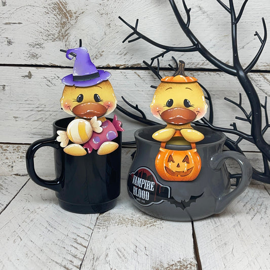 Segnaposto papera Halloween Out of the Wood
