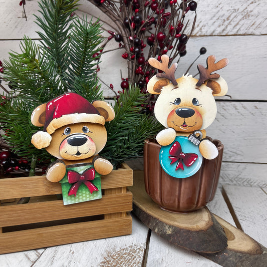 Segnaposto orso Natale Out of the Wood