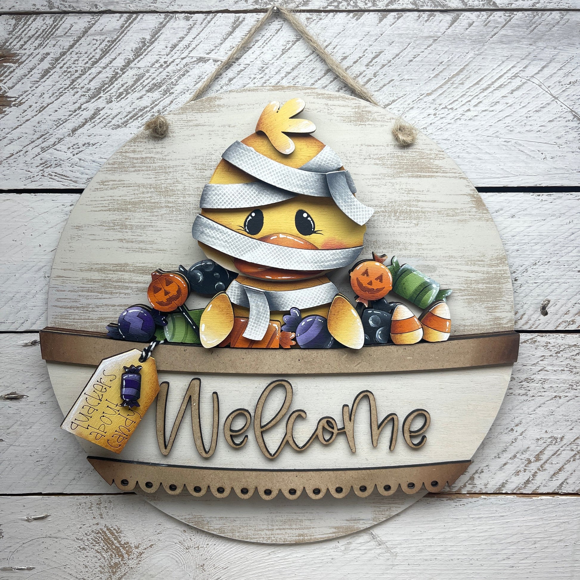 Pannello intercambiabile con papera Halloween Out of the Wood