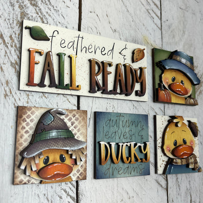 Set papere  autunno inserti quadrati piccoli 6x6 Out of the Wood