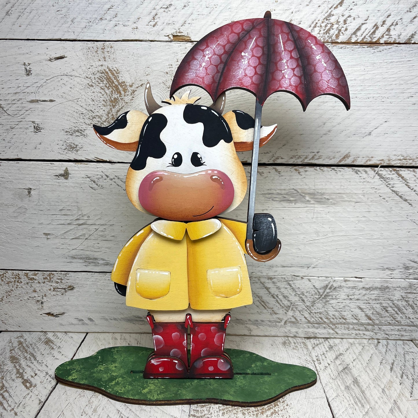 Mucche primaverili con piedistallo Out of the Wood