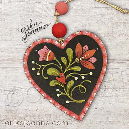 Folk art Francy valentine Out of the Wood