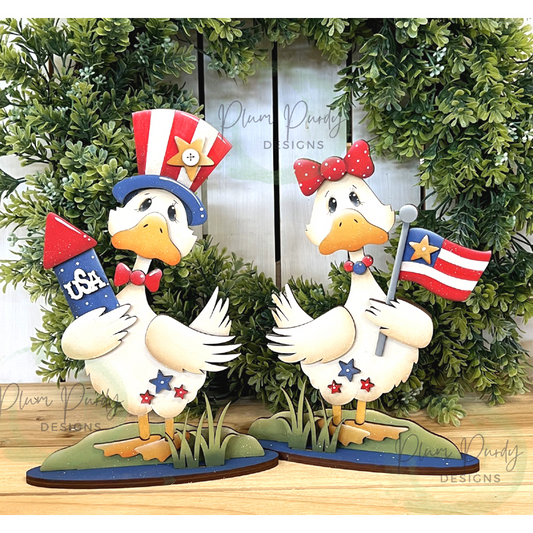 Geese on parade Out of the Wood