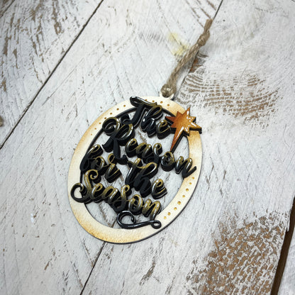 Sweet nativity ornament 2 Out of the Wood