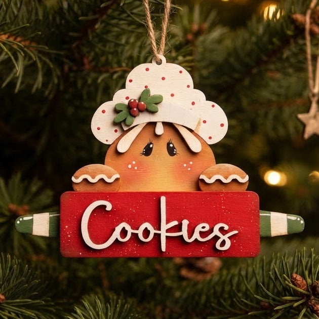 Rolling pin Gingerbread ornament (Copia) Out of the Wood