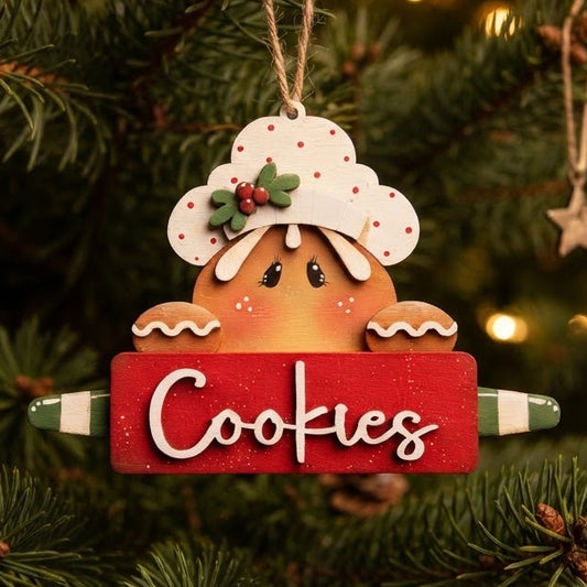 Rolling pin Gingerbread ornament (Copia) Out of the Wood