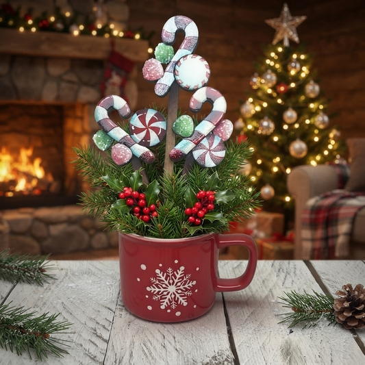 Candy cane calamita/bastoncino per vasi Out of the Wood