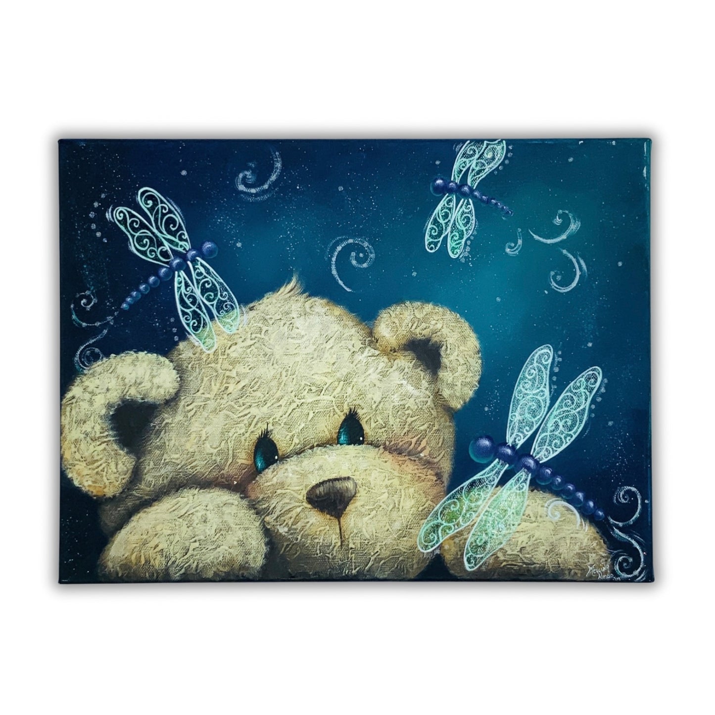 Videolezione Dragonfly bear Design by Holly Hanley Out of the Wood