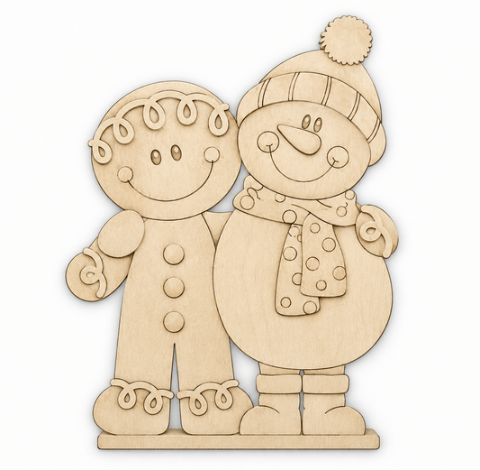 Rudolph e snowman Hugs (Copia) Out of the Wood