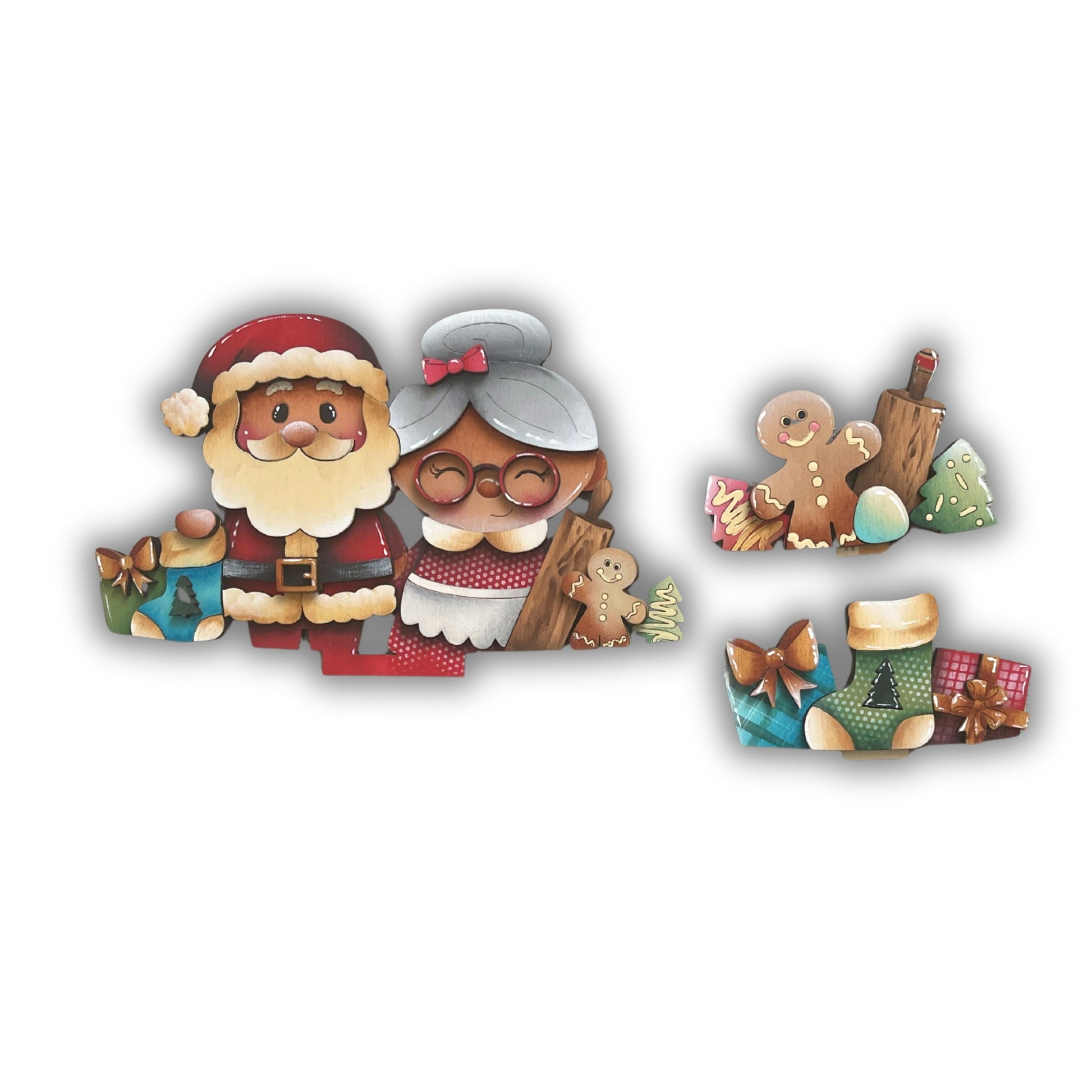 Pannello intercambiabile con Santa Claus e Mss Claus 2’ serie Out of the Wood