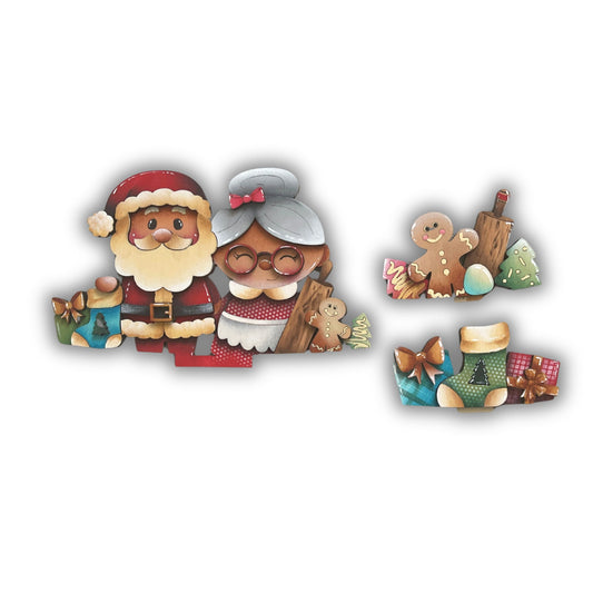 Pannello intercambiabile con Santa Claus e Mss Claus 2’ serie Out of the Wood