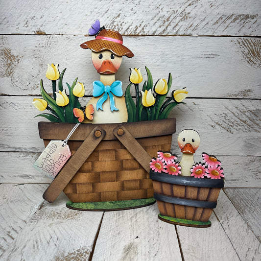 Pannello intercambiabile con oca  e tulipani Out of the Wood