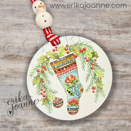 Nordica folk art ornament Out of the Wood