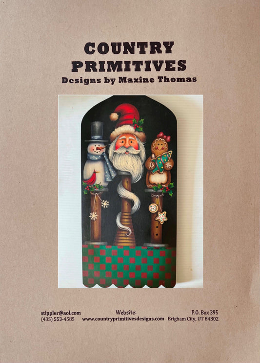 CARTAMODELLO -pattern -“Pedestal pals Christmas ” CON TRADUZIONE ITALIANO by Maxine Thomas (Copia) Out of the Wood