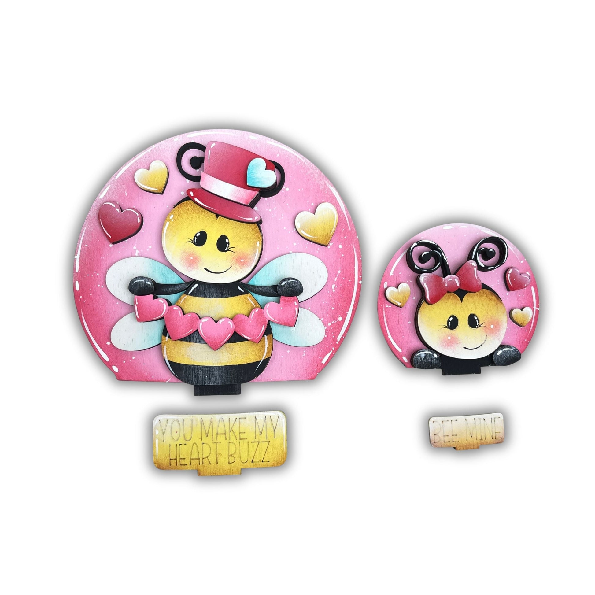 Sagoma ape innamorata  per Snow globe intercambiabile Out of the Wood