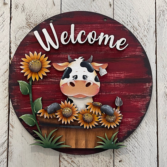 Welcome Mucca girasoli/margherite Out of the Wood