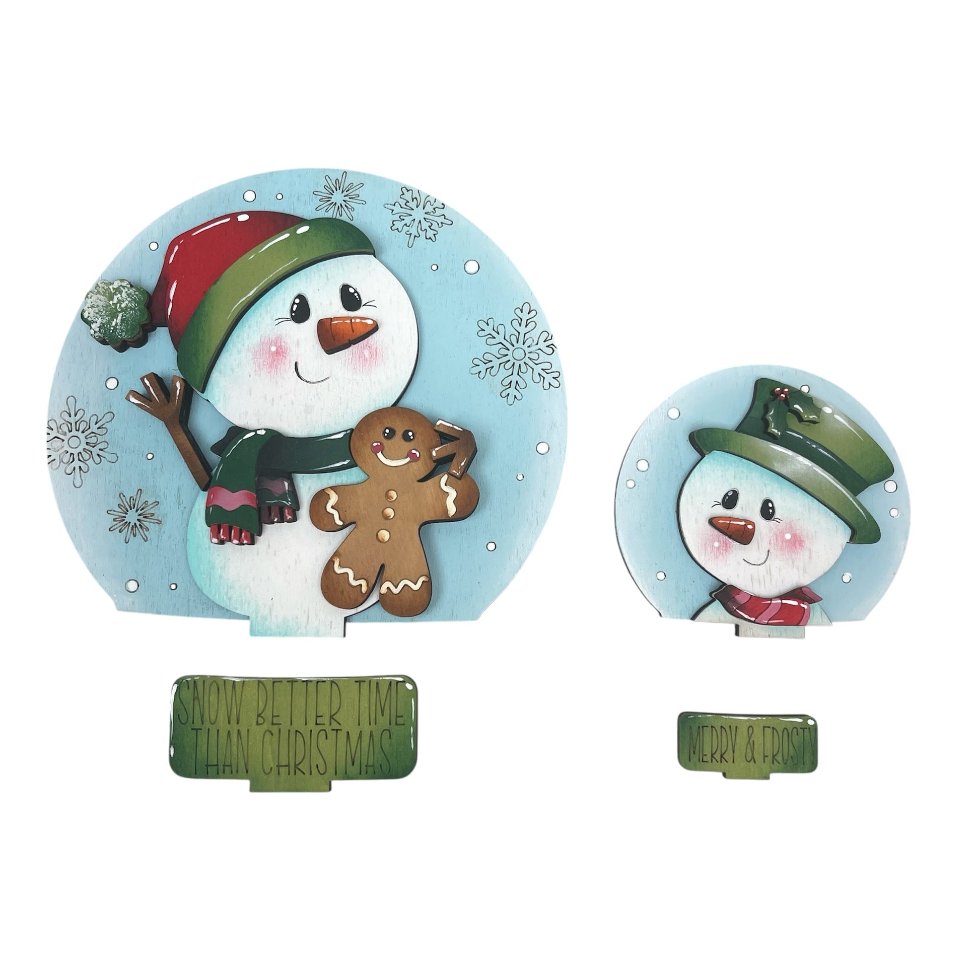 Sagoma pupazzo di neve  per Snow globe intercambiabile Out of the Wood