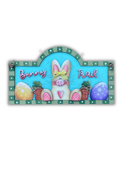 Insegna Bunny Trail Out of the Wood