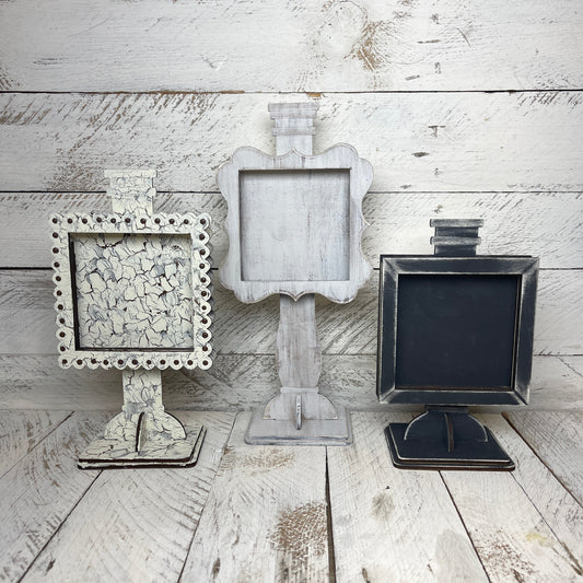 Cornici con piedistallo per inserto quadrati grandi 10x10 Out of the Wood