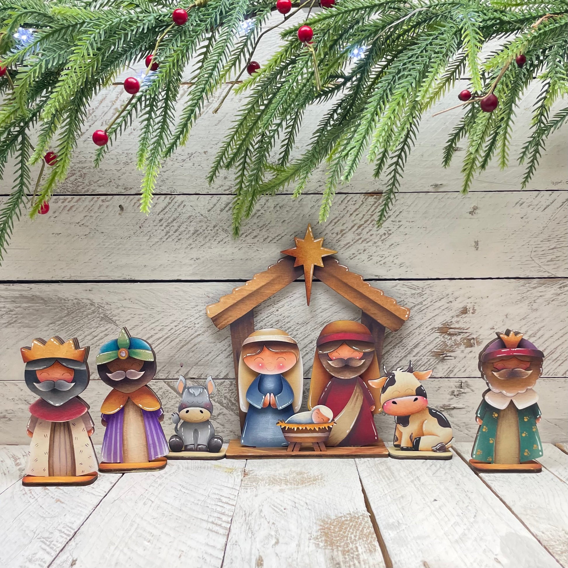 Natività con piedistallo Out of the Wood