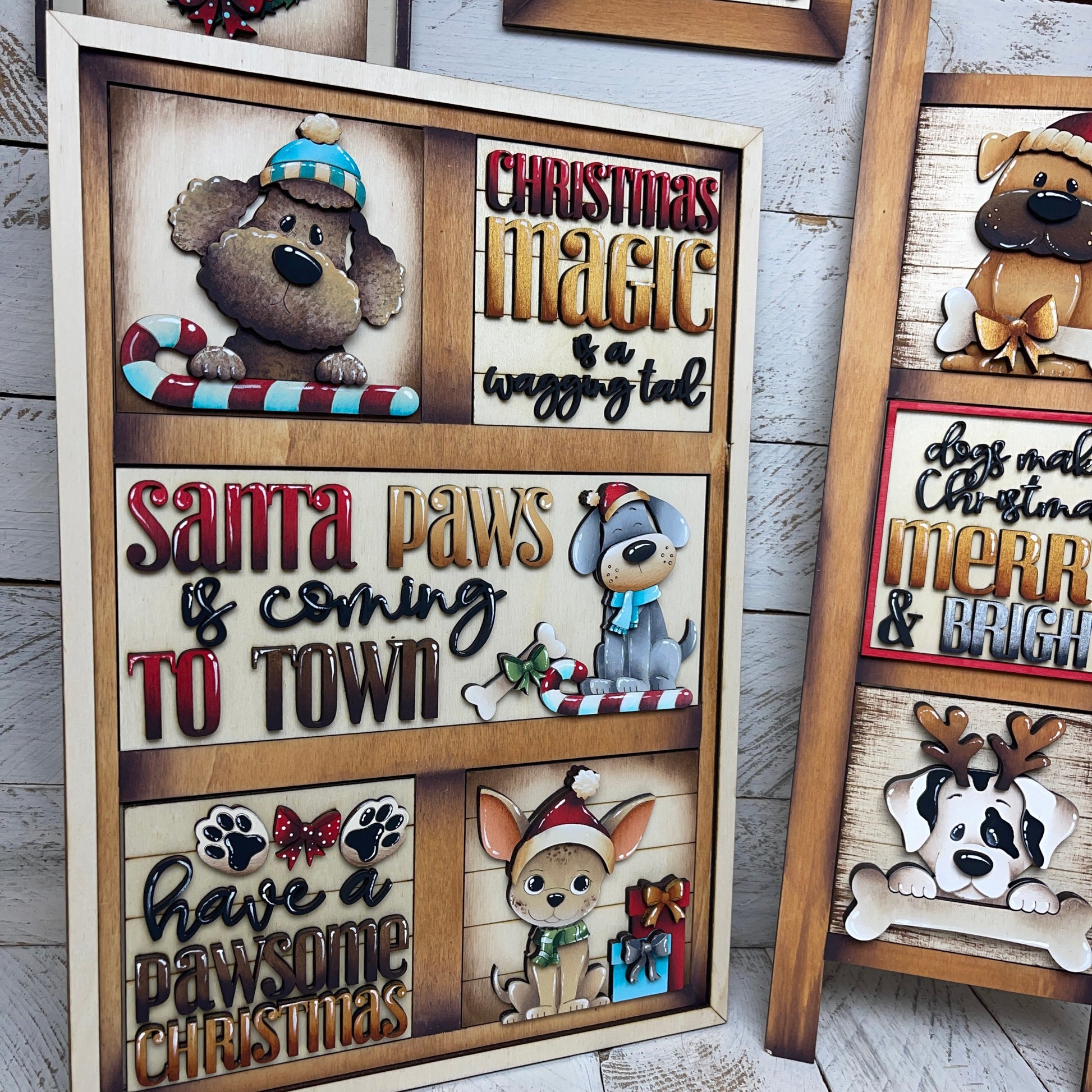 Set cani inserto quadrati grandi 10x10 Out of the Wood