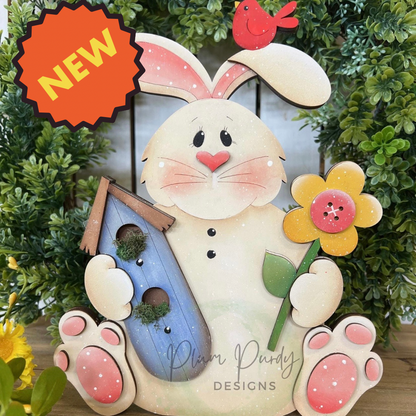 Bunny birdhouse Out of the Wood