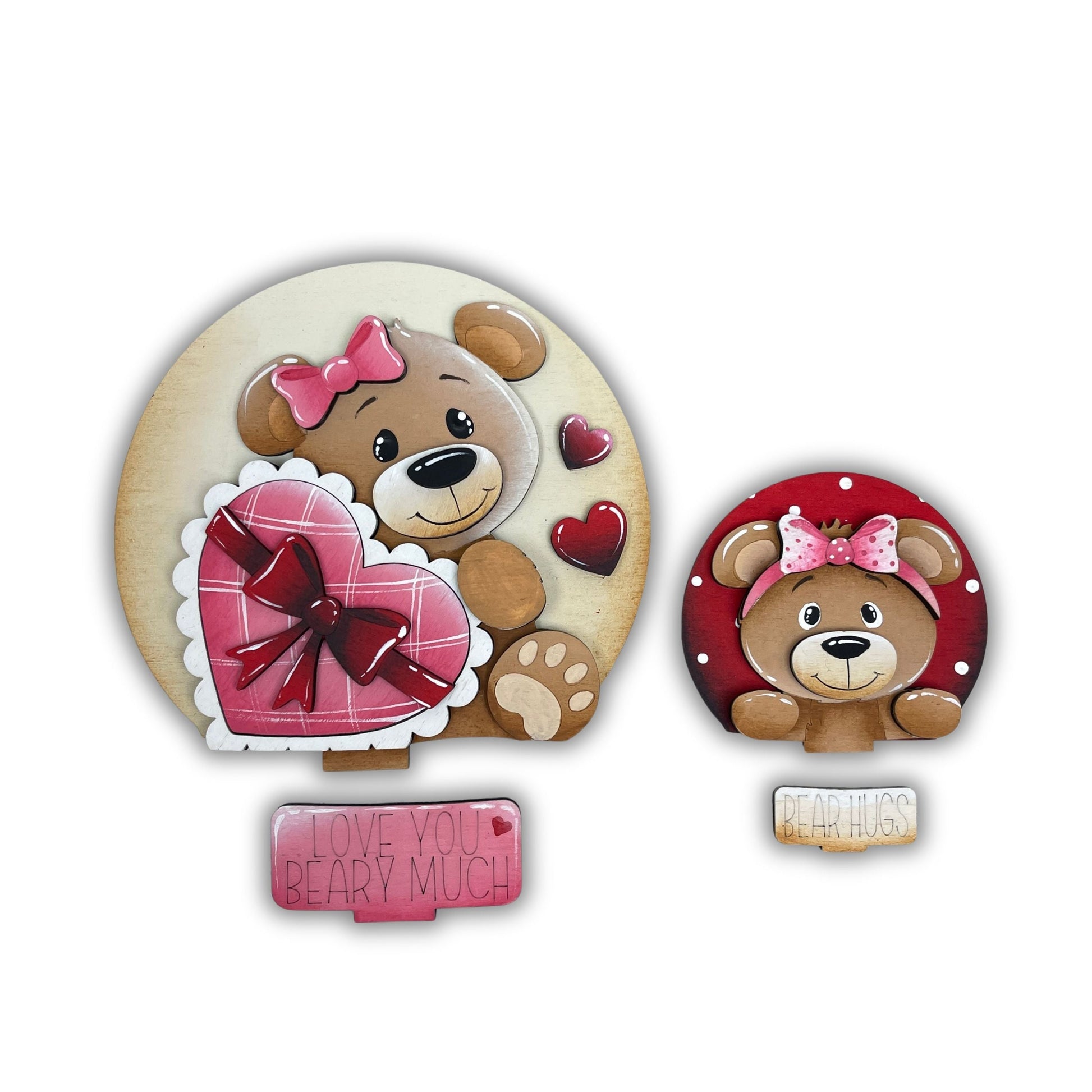 Sagoma orso innamorato  per Snow globe intercambiabile Out of the Wood