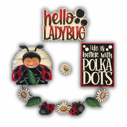Set coccinelle polka dot Out of the Wood