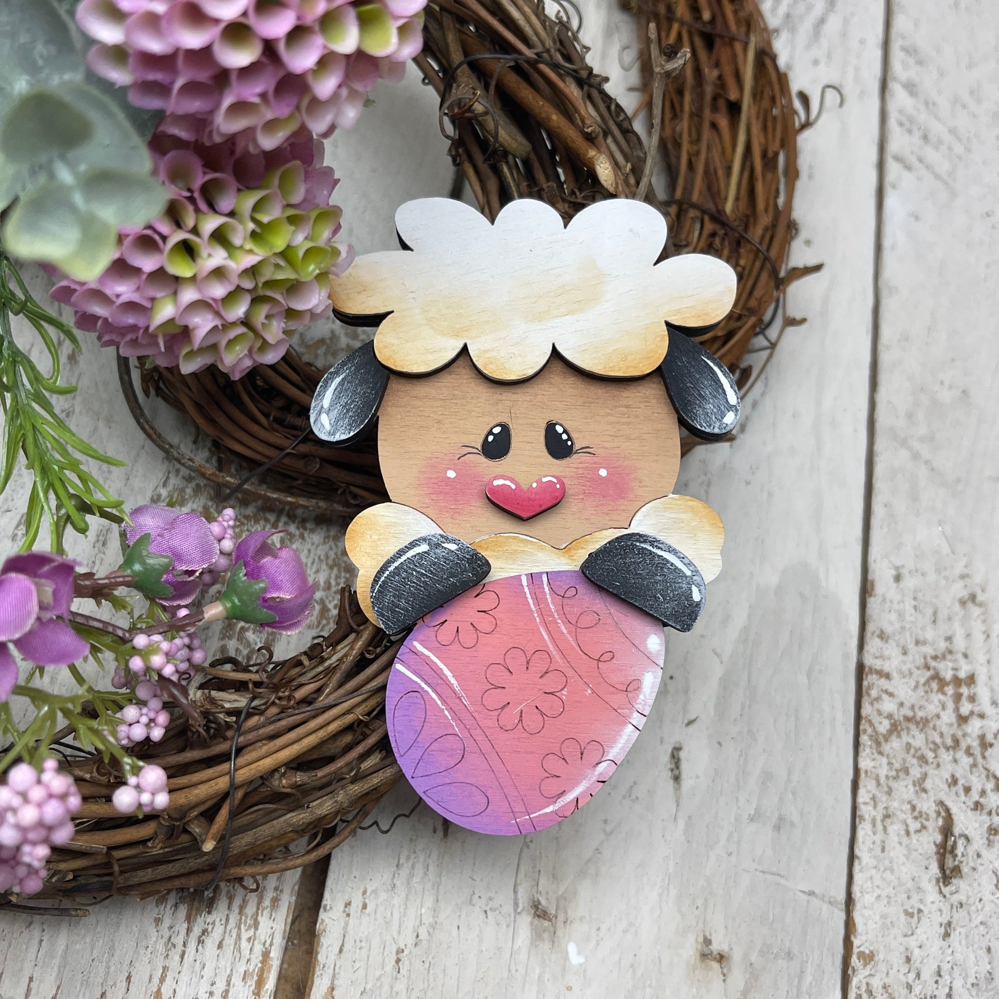 Segnaposto pecora con uovo Out of the Wood