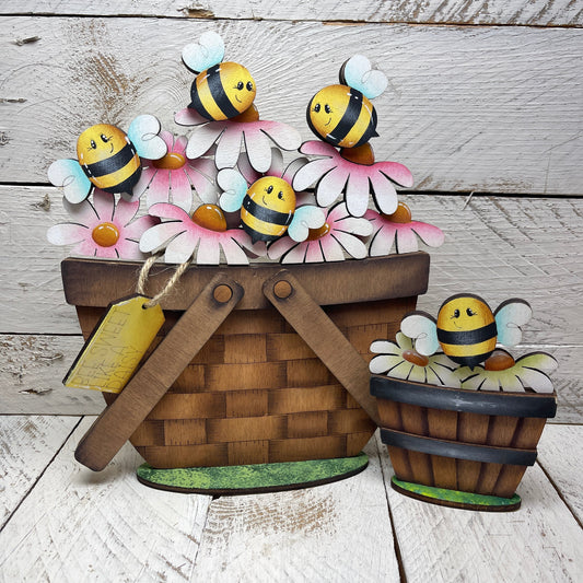 Pannello intercambiabile con api  e margherite (Copia) Out of the Wood